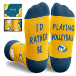 Zmart Gifts For Volleyball Lovers - Volleyball Coach Gifts, Fun Cool Volleyball Socks, Sand Volleyball Socks, Beach Volleyball Socks Stocking Stuffers