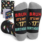 17th Birthday Gifts for Teens - Socks for Young Adults Age 17, Presents for 17 Year Old Boys and Girls, 17 Yr Old Gift Ideas