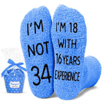 34th Years Old Birthday Gifts - Gifts for Guys in Their 34s, Gift Ideas for 34 Year Old Man Woman, 34th Birthday Socks for Men Women