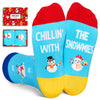 Christmas Gifts Stocking Socks for 2-3 Years Girl Boy- Snowman Socks Xmas Stocking Stuffers for Kids