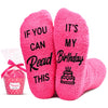 Birthday Gifts for Young Girls 7-10, Birthday Gifts for Daughter Niece, Crazy Silly Funny Birthday Socks for Kids, Fuzzy Cupcake Socks