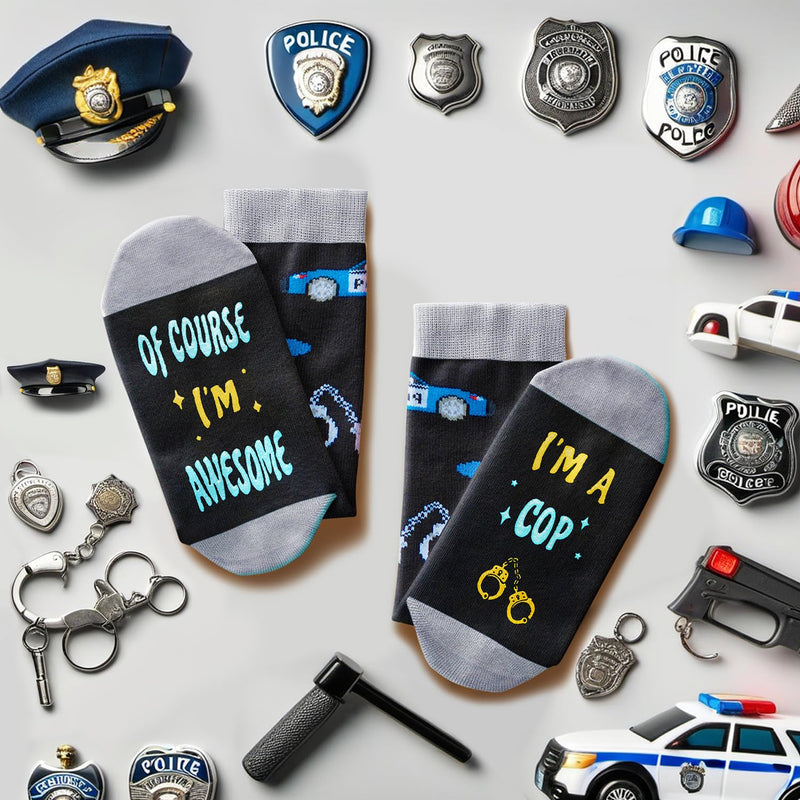 Police Gifts Police Officer Gifts Men - Gifts For Cop Police, Police Cop Socks, Retirement Gifts Police Chief Gifts Police Week Gifts