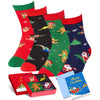 Christmas Gifts Stocking Socks for Men - Secret Santa Socks Xmas Stocking Stuffers for Teen Boys, Christmas Stocking 4 Pack