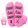 HAPPYPOP Surgery Recovery Socks Healing Socks - Get Well Soon Gifts For Women After Surgery Recovery Gifts