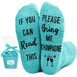 Funny Socks Champagne Socks, Champagne Gifts for Women, Gifts for Champagne Lovers, Silly Socks Crazy Socks with Funny Saying