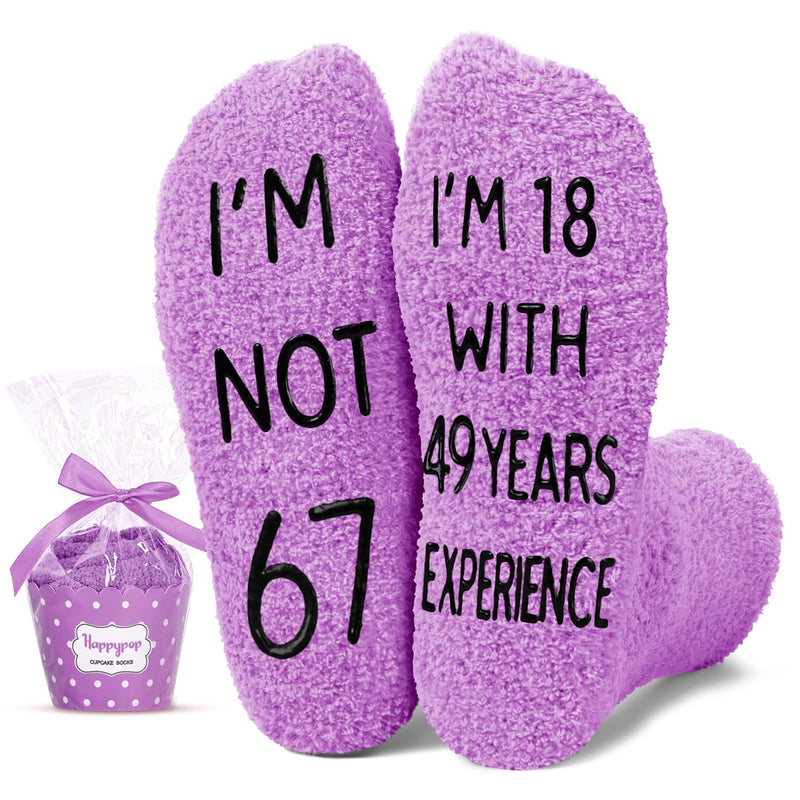 67th Birthday Gifts Ideas for Women - Socks for 67 Year Old Woman, 67th Birthday Gifts for Female, 67 Year Old Gifts for Her