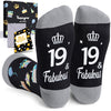 19th Birthday Gifts Ideas Socks - 19 Year old Female Male Gifts, Happy Birthday Gifts for 19 Years