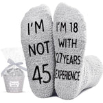 45th Birthday Gifts Ideas for Men - Socks for 45 Year Old Middle Aged Man, 45th Birthday Gifts for Him, 45 Year Old Gifts for Male