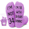 34th Years Old Birthday Gifts for Women - Socks for 34 Year Olds, Gift Ideas for 34 Year Old Female, Best Gifts for 34 Year Old Woman