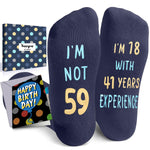 59th Years Old Birthday Gifts for Men - Socks for 59 Year Olds, Gift Ideas for 59 Year Old Man Woman, 59th Birthday Socks