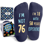 76th Birthday Gifts for Men - Socks for 76 Year Old Woman, 76 Birthday Gifts for 76 Year Old Elderly Man