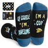 Police Gifts Police Officer Gifts Men - Police Cop Socks, Gifts For Cop Police Retirement Gifts, Police Chief Gifts Police Week Gifts