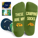 HAPPYPOP Camping Gifts For Men Women - Cool Camping Gifts For Dad, Gifts For Rv Campers, Camper Gifts, Camping Socks For Women Men