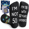 50th Years Old Birthday Gifts for Men - Socks for 50 Year Olds, Gift Ideas for 50 Year Old Man Woman, 50th Birthday Gifts