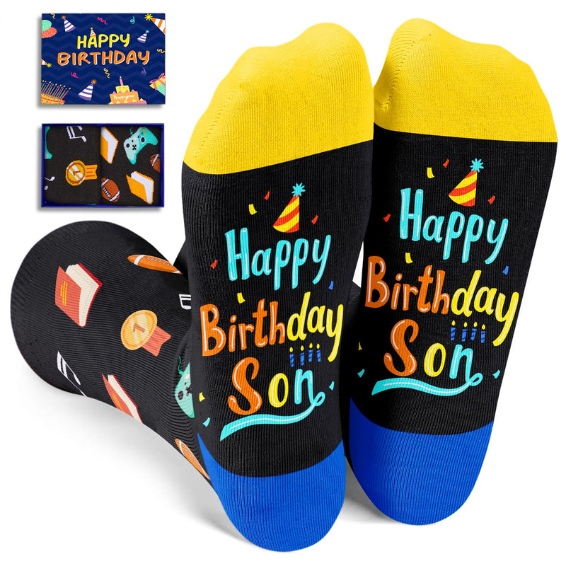 Birthday Gifts 21st 18th Birthday Gifts for Son Son in Law, Son Gifts from Mom Mother in Law Happy Birthday Socks