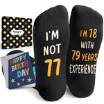 77th Years Old Birthday Gifts for Men - Socks for 77 Year Olds, Gift Ideas for 77 Year Old Man Woman, 77th Birthday Socks