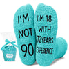 90th Birthday Gift Ideas for Women - Socks for 90 Year Old Birthday, Retirement Gifts for Older Elderly Women