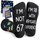 67th Years Old Birthday Gifts for Men - Socks for 67 Year Olds, Gift Ideas for 67 Year Old Man Woman, 67th Birthday Gifts