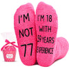 77th Birthday Socks 77th Birthday Gifts for Women, Gifts for 77 Year Old Man Woman, Gifts for 77 Year Old Female, 77 Year Old Gifts for Her