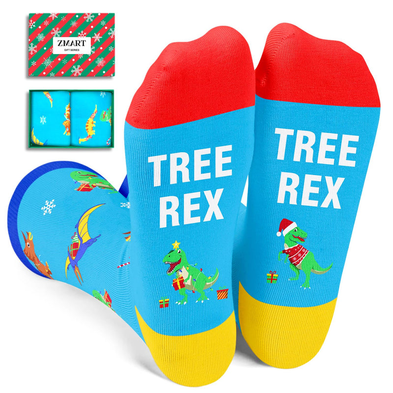 Christmas Gifts Stocking Socks For Boys Girls - Elf Socks Dinosaur Snowman Socks For Kids