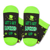 HAPPYPOP St. Patrick's Day Socks for Women Men - Shamrock Socks, Lucked Up Green Socks, St Patricks Day Gifts