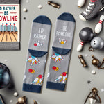 Zmart Funny Bowling Gifts For Men Women - Gifts For Bowlers Men Women, Bowling Socks Women Mens, Bowling Stocking Stuffers