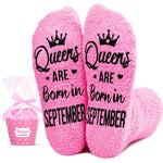 September Birthday Gifts for Women Queen Gifts, Birthday Socks Happy Birthday Queen Socks, Socks for Her Female