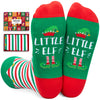 Christmas Gifts Stocking Socks For Women Men- Secret Santa Socks Xmas Stocking Stuffers for Wife Husband, Elf Christmas Socks