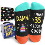 35th Years Old Birthday Gifts - Gifts for Guys in Their 35s, 35th Birthday Socks for Men Women, Gift Ideas for 35 Year Old Man Woman