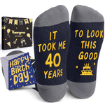 40th Birthday Gifts for Men - Socks for 40 Year Olds, Gift Ideas for 40 Year Old Man Woman, 40th Birthday Socks