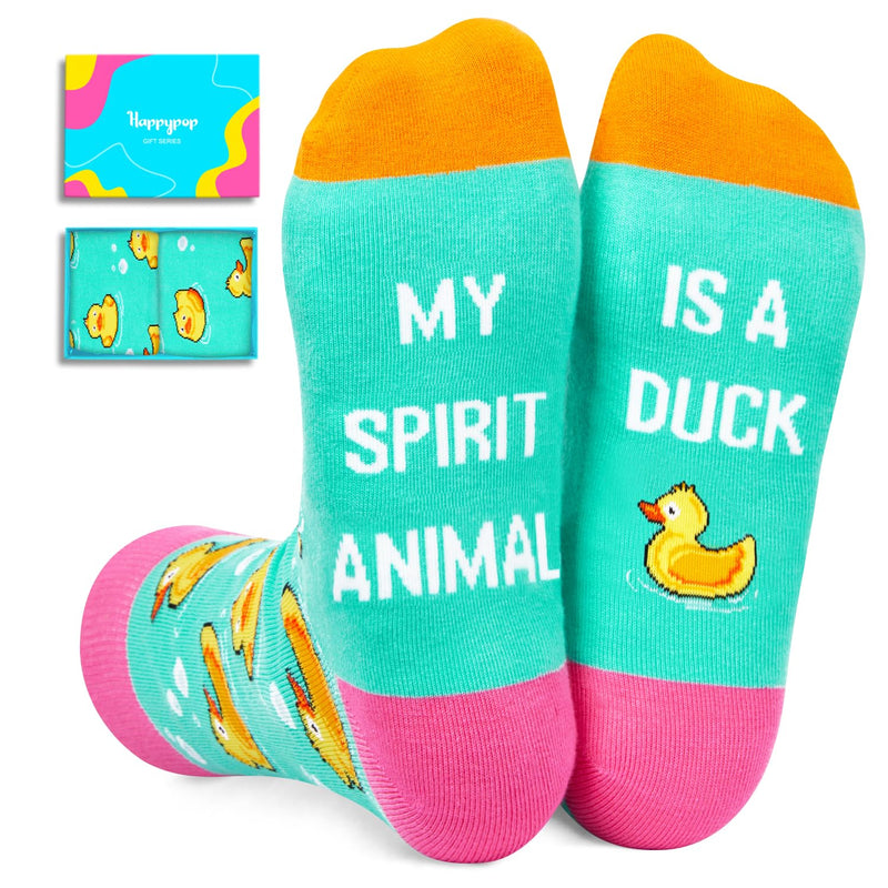 Duck Gifts for Duck Lovers Funny Rubber Duck Stuff Women, Cute Rubber Duck Socks Duck Socks Men