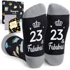 23rd Birthday Gifts Socks Ideas - Gifts for 23 Year Old Woman Man Best Gifts for 23 Year Old Male Female, Gifts Greeting Card