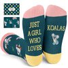 Funny Koala Gifts for Girls - Koala Socks for Teen Girls, Funny Crazy Socks for Women