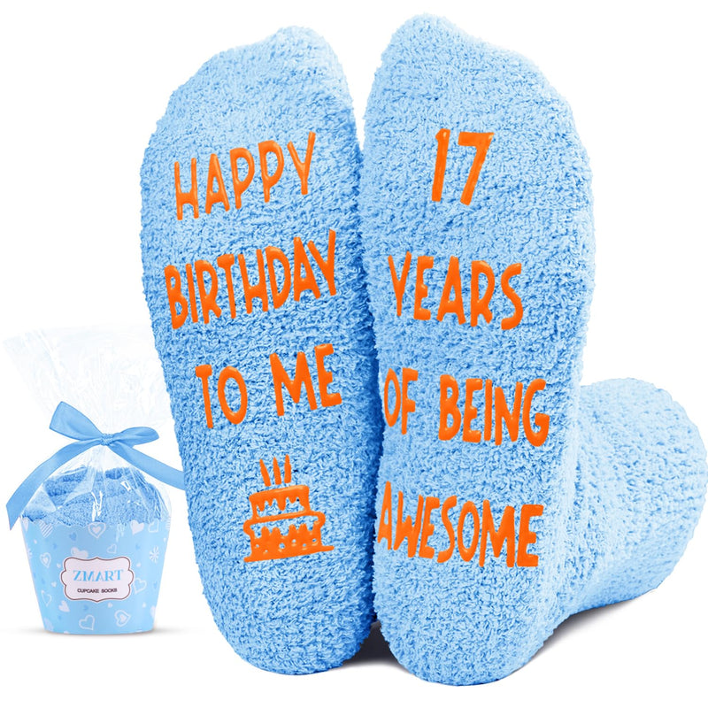 17th Birthday Gifts for 17 Year Old Boys Girls, Teen Girl Teenage Boy Birthday Gift Ideas, Happy Birthday Socks for Teens