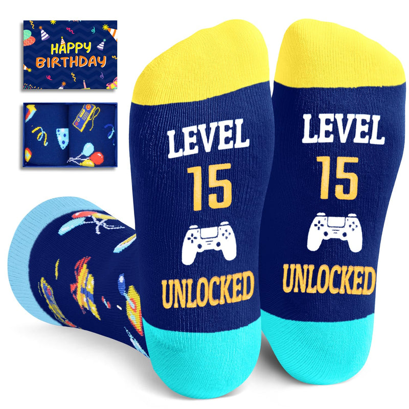 15th Birthday Gifts Ideas for Boys - Socks for Teenager Boy Girl Age 15, Birthday Presents for 15 Year Olds Teens