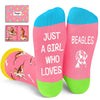 Funny Beagles Socks for Girls - Crazy Beagles Gifts Silly Fun Weird Gifts In Pink