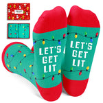 Funny Christmas Socks for Boys Girls, Holiday Socks Light Up Socks for Kids, Stocking Stuffers for Kids Christmas Stocking Stuffers