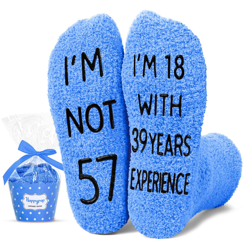 57th Years Old Birthday Gifts - Gifts for Guys in Their 57s, Gift Ideas for 57 Year Old Man Woman, 57th Birthday Socks for Men Women