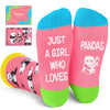 Panda Gifts for Panda Lovers - Funny Panda Socks for Women, Funny Panda Gifts for Teen Girls