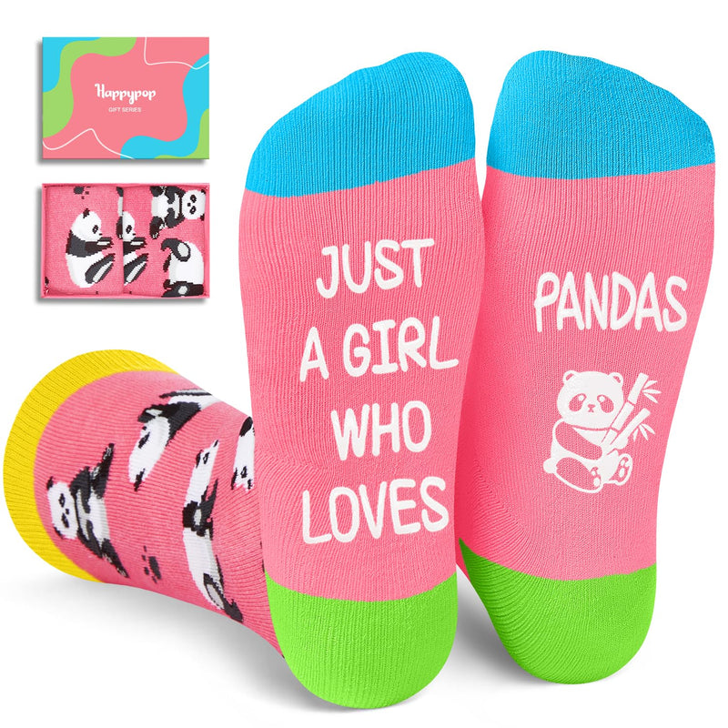 Panda Gifts for Panda Lovers - Funny Panda Socks for Women, Funny Panda Gifts for Teen Girls