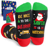 Christmas Gifts Stocking Socks For Men - Secret Santa Socks Xmas Stocking Stuffers For Him Dad School Bus Driver