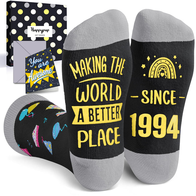 30th Birthday Gifts Socks Ideas - Gifts for 30 Years Old Women Men Best Gifts for 30 Years Old Male Female 1994 Presents