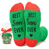 Christmas Gifts Stocking Socks for Men - Secret Santa Socks Xmas Stocking Stuffers for Him Best Son