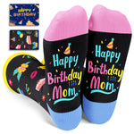 Birthday Gifts for Mom Women, Cool Gifts Mother Birthday Gift, Funny Mom Mommy Socks, Happy Birthday