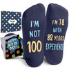 100th Years Old Birthday Gifts for Men - Socks for 100 Year Olds, Gift Ideas for 100 Year Old Man Woman, 100th Birthday Socks