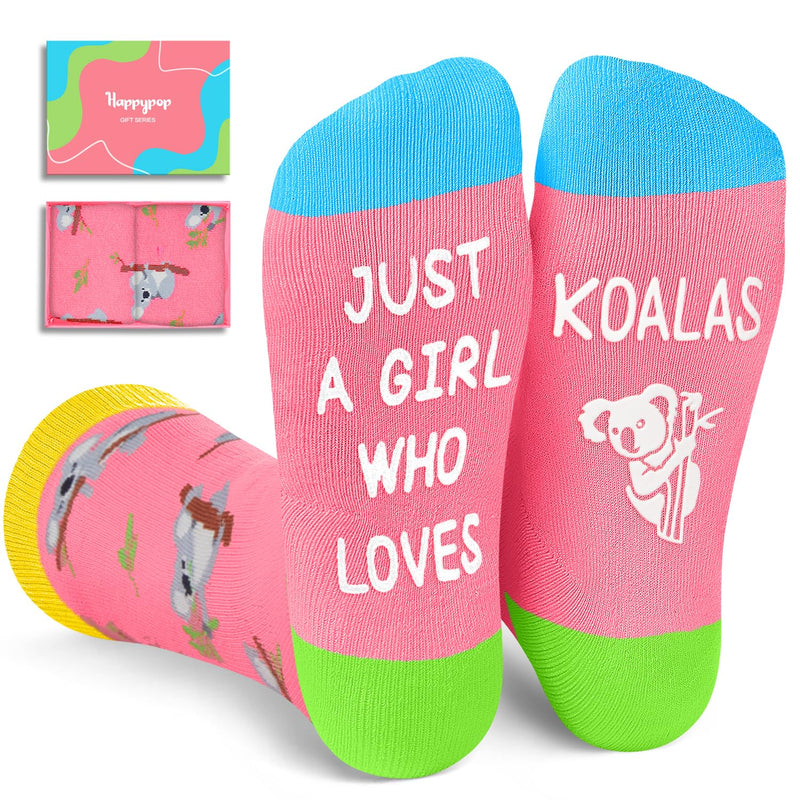 Funny Koala Gifts for Women - Koala Socks for Teens, Funny Socks for Girls, Crazy Socks for Women