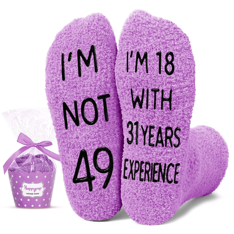 49th Birthday Gifts Ideas for Women - Socks for 49 Year Old Woman, 49th Birthday Gifts for Female, 49 Year Old Gifts for Her