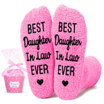 HAPPYPOP Mothers Day Gifts For Daughter In Law - Daughter In Law Gifts From Mother In Law, Future Daughter In Law Gifts, Daughter In Law Wedding Gifts Socks