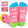 HAPPYPOP Dog Gifts for Girl - Dog Socks for Teen Girls, Dog Christmas Gifts for Girl, Funny Socks for Teen Adults