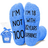 100th Years Old Birthday Gifts - Gifts for Elderly in Their 100s, Gift Ideas for 100 Year Old Man Woman, 100th Birthday Socks for Men Women